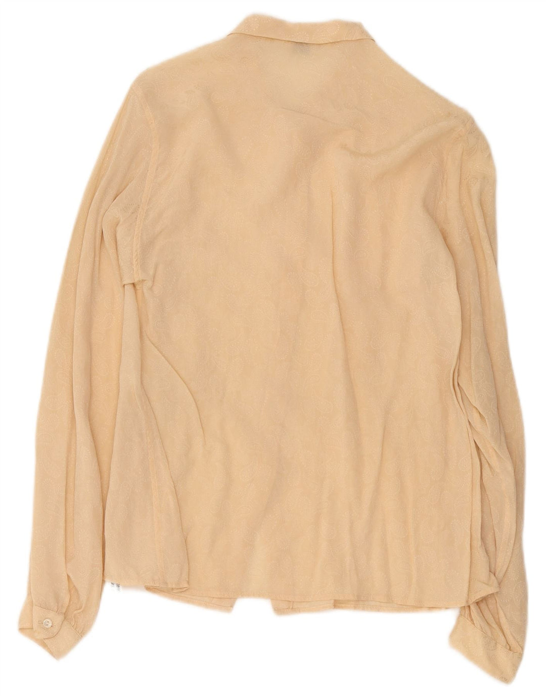 Blusa feminina vintage IT 42 seda bege médio