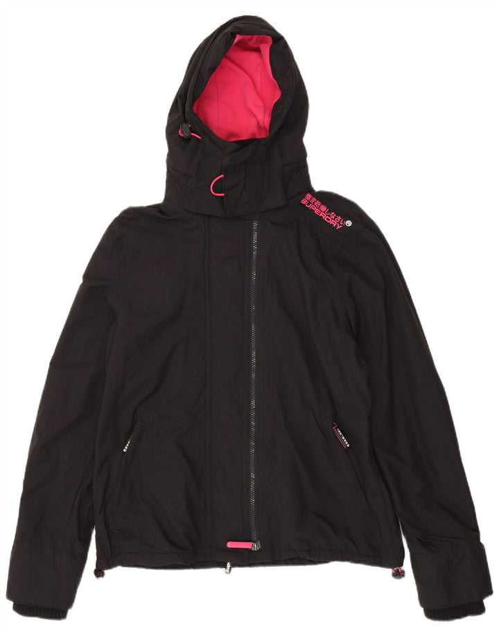 Jaqueta corta-vento feminina Superdry UK 14 grande preta