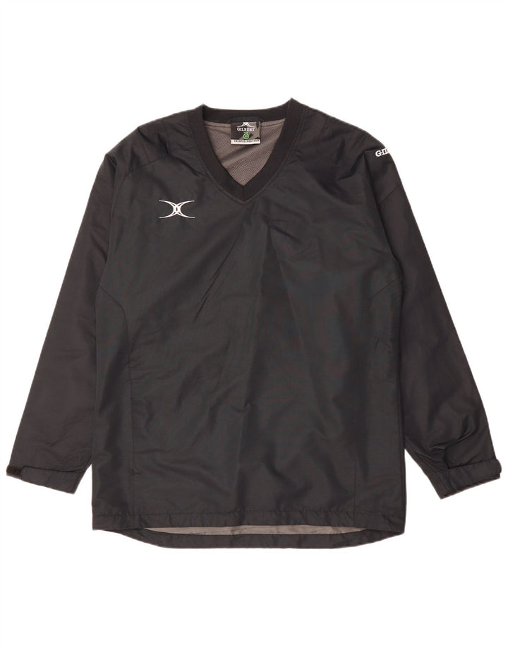 Jaqueta corta-vento masculina VINTAGE UK 34 XS poliéster cinza