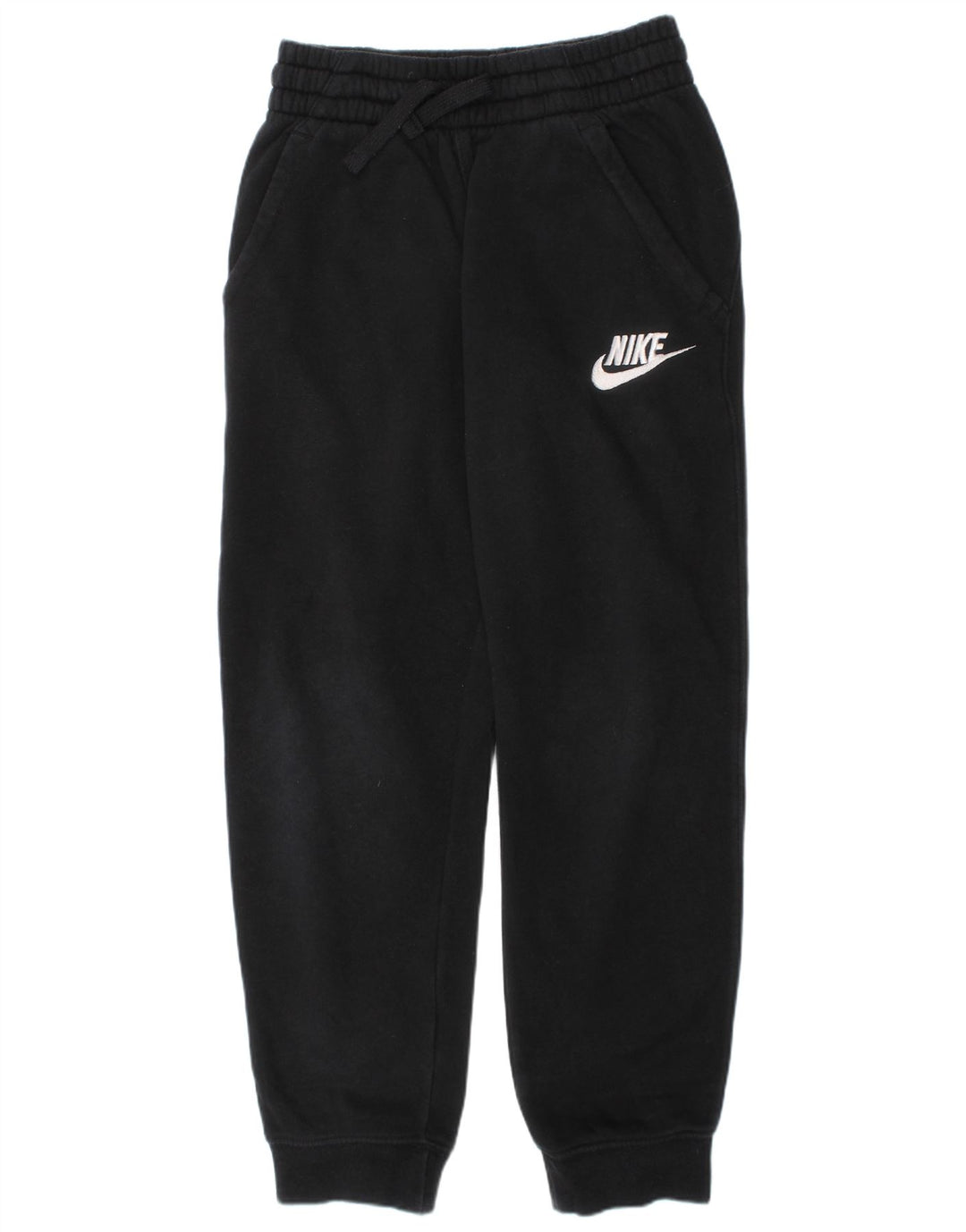 NIKE Meninas Calças de treino gráfico joggers 8-9 anos pequeno algodão preto