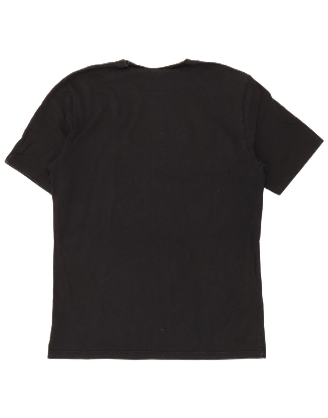 Converse Mens Graphic T-Shirt Top Médio Algodão Preto