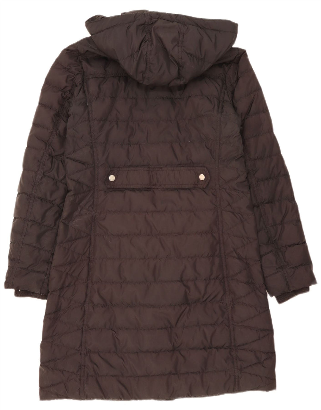 Casaco acolchoado com capuz feminino Tommy Hilfiger Reino Unido 16 pequeno poliéster preto