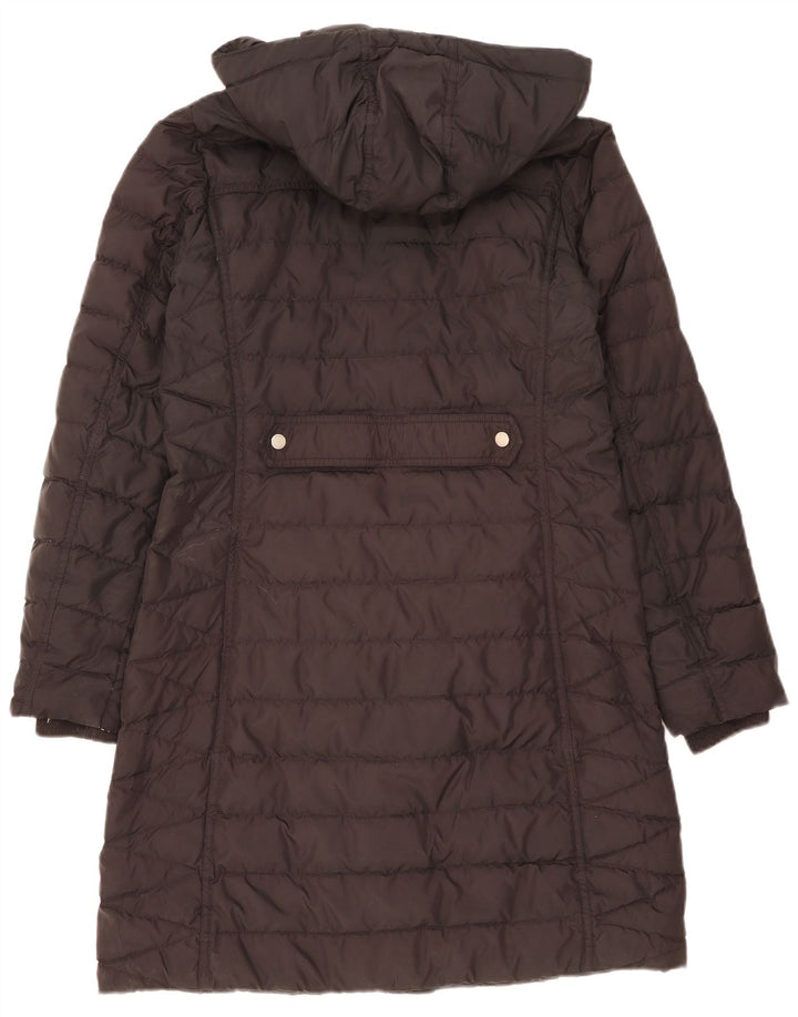 Casaco acolchoado com capuz feminino Tommy Hilfiger Reino Unido 16 pequeno poliéster preto
