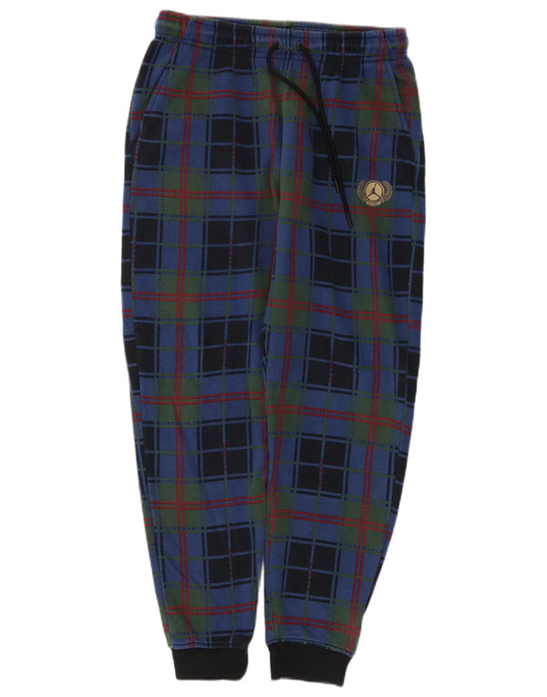 Jordan Mens Tracksuit Trousers Joggers Medium Multicoloured Check Cotton