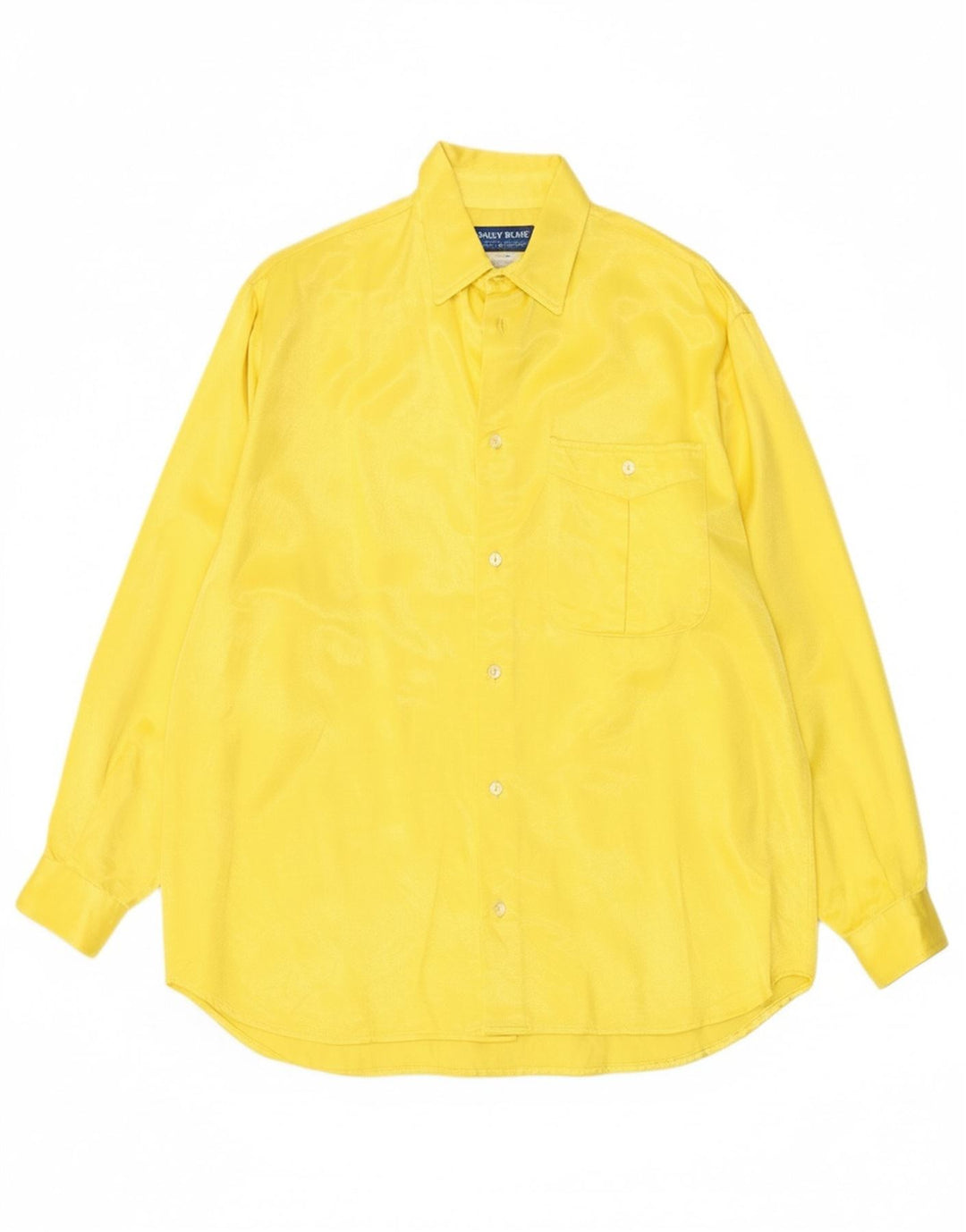 Camisa masculina ROSSELLA GOLDSCHIMIED algodão amarelo médio