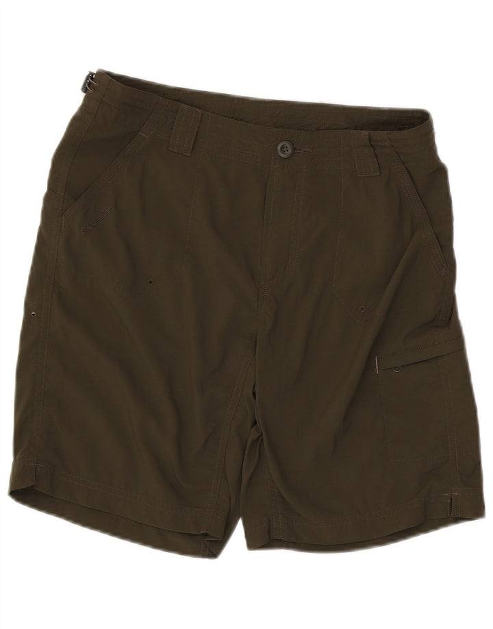 Shorts cargo feminino Columbia US 6 médio W30 cáqui nylon