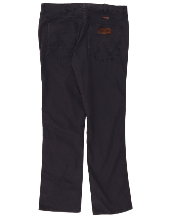 Wrangler Mens Arizona Stretch Calça Casual Reta W36 L32 Azul Marinho