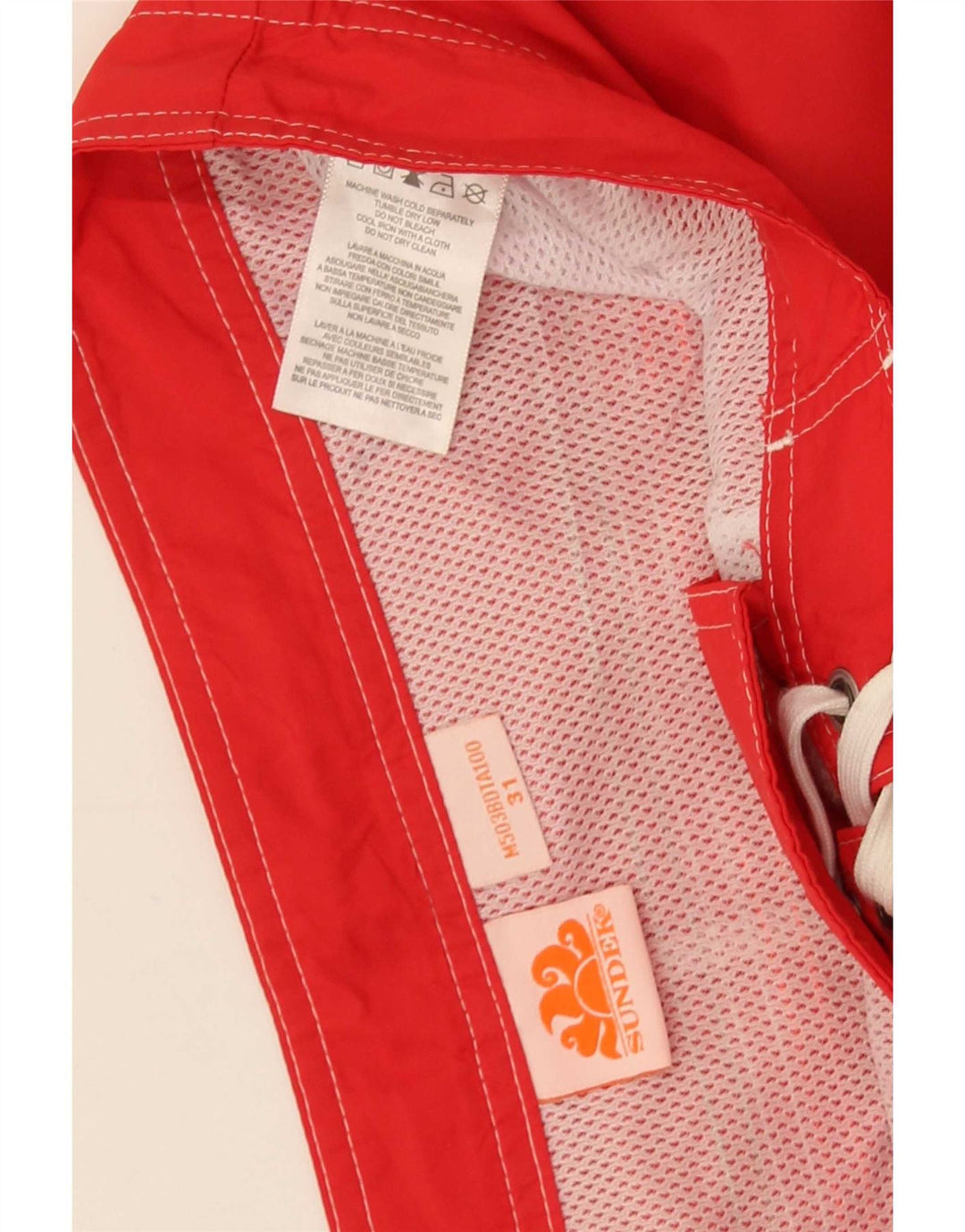 Shorts de natação masculino Sundek poliéster vermelho médio
