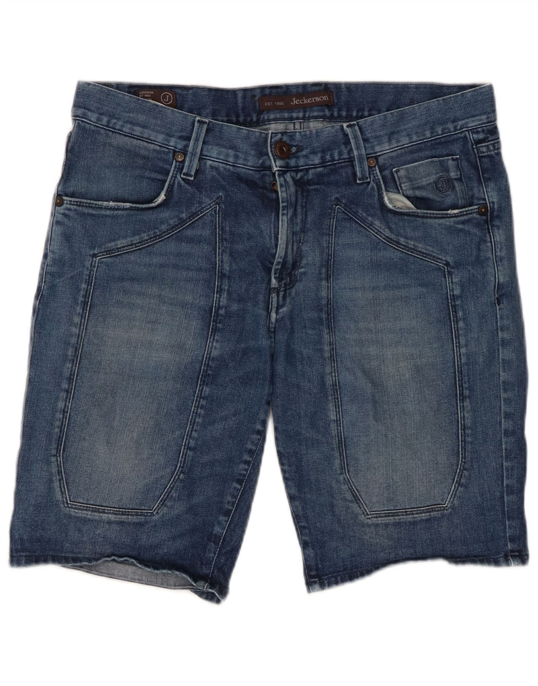 Shorts jeans masculino JECKERSON W34 grande algodão azul