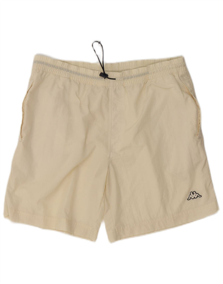 Shorts de natação masculino KAPPA grande off white poliamida