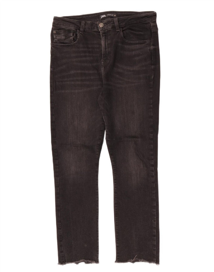 Zara Jeans Slim Feminino EU 40 Médio W30 L27 Preto