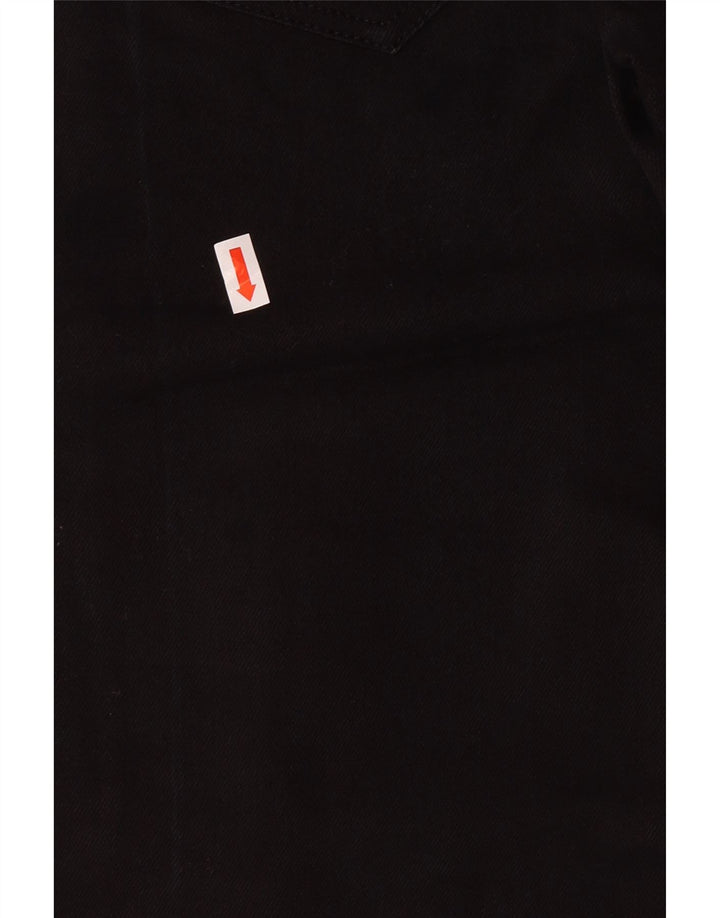 Jeans retos femininos G-STAR W27 L28 algodão preto