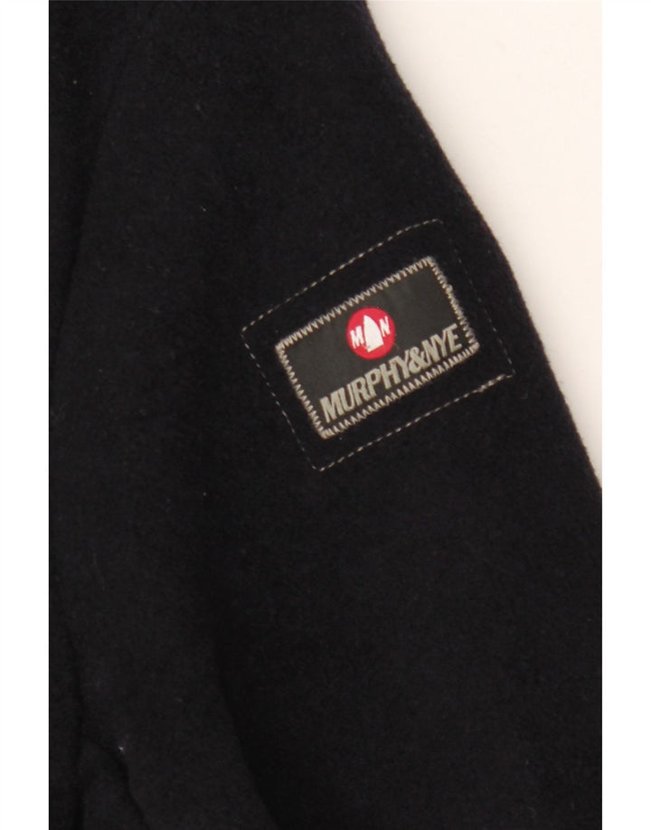 Murphy & Nye Casaco masculino ervilha Reino Unido 40 grande lã azul marinho