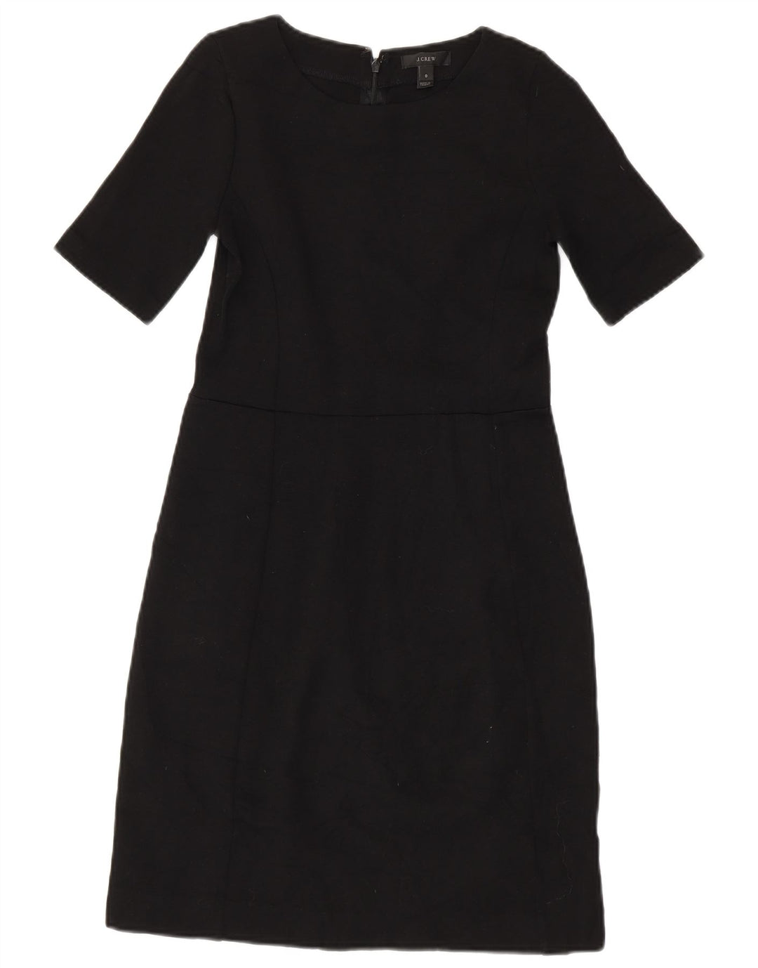 J. CREW Vestido bainha feminino EUA 0 XS lã preta