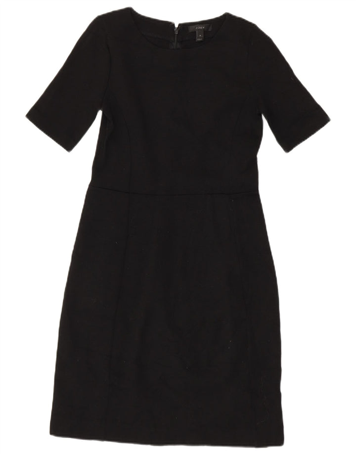 J. CREW Vestido bainha feminino EUA 0 XS lã preta