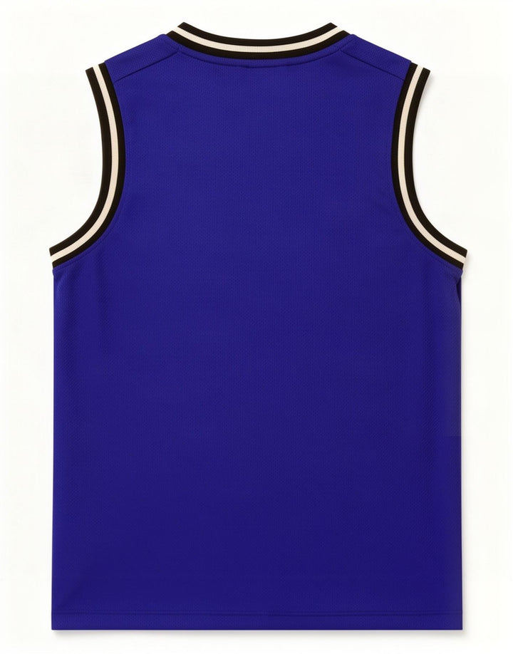 Diadora Boys Graphic Vest Top 9-10 anos Azul Colourblock Poliéster