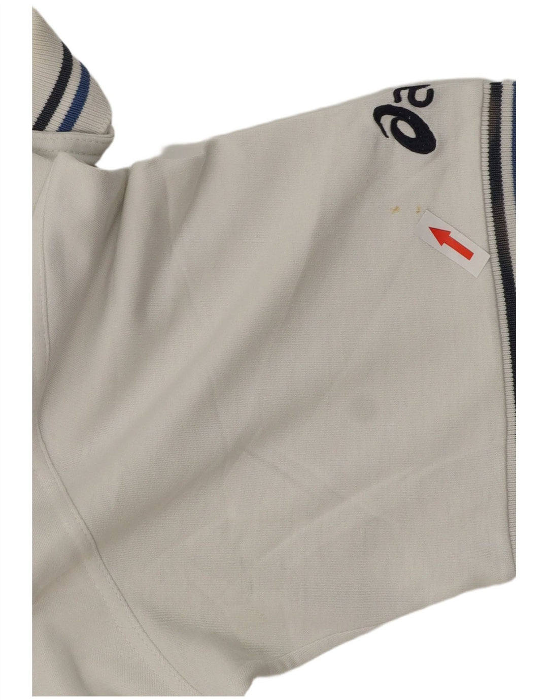 Camisa polo masculina Asics XL algodão branco