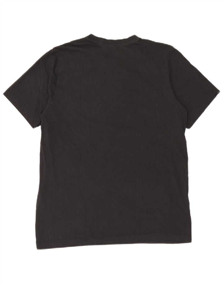 Camiseta gráfica masculina NIKE Top grande de algodão preto