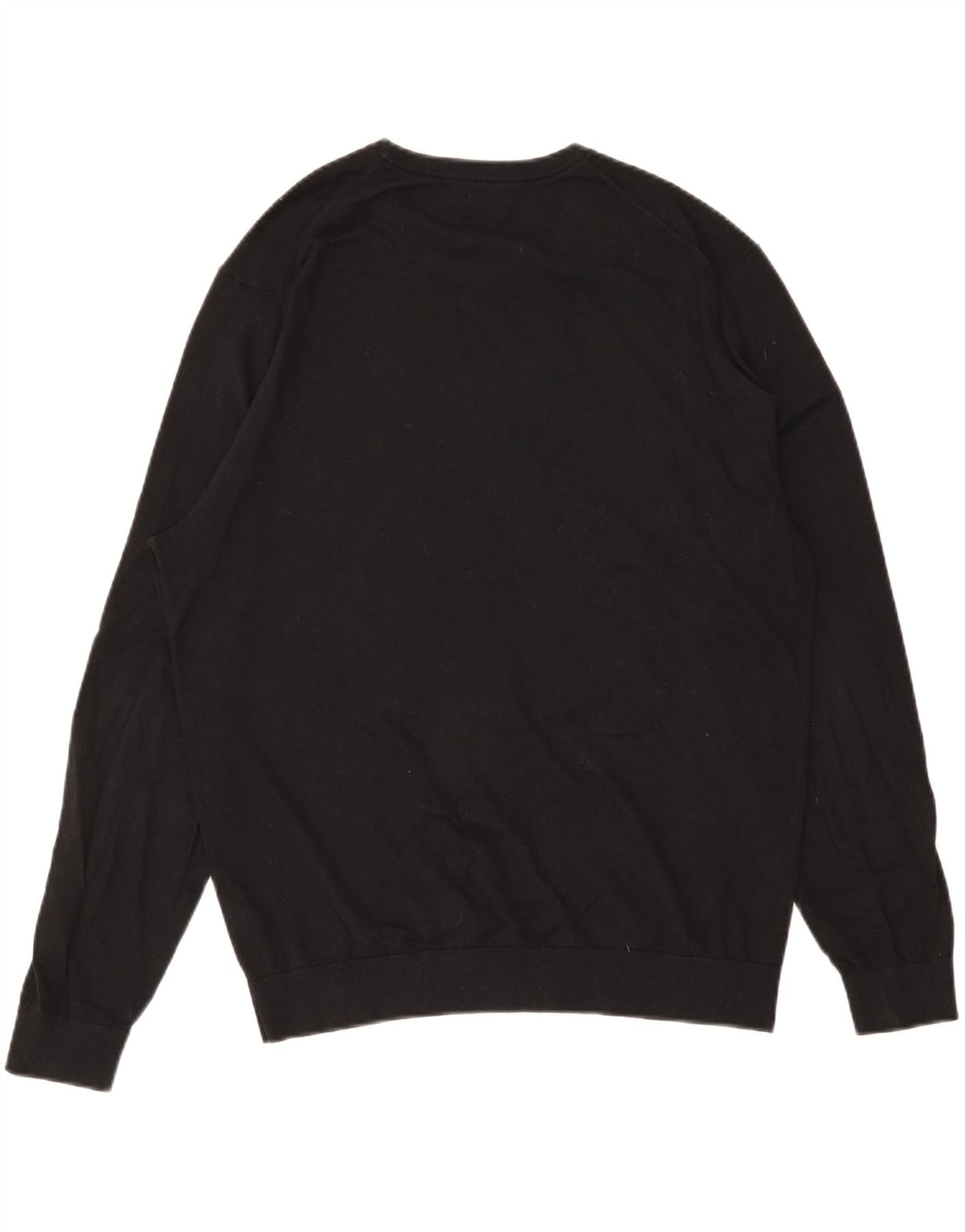 Suéter masculino Massimo Dutti com gola redonda 2XL algodão preto