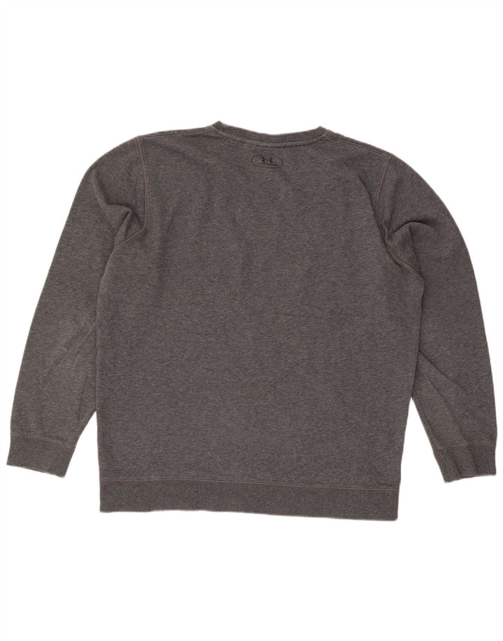 Suéter masculino Under Armour Cold Gear grande cinza manchado