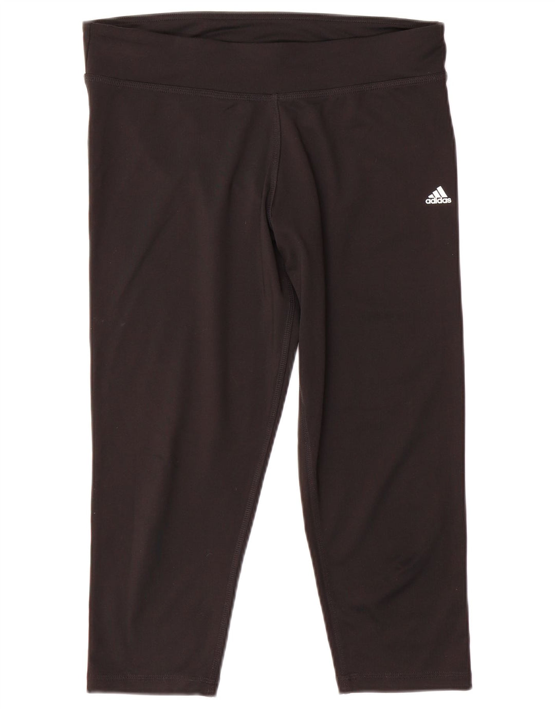 Adidas Womens Climalite Capri Leggings UK 16/18 Grande Preto Poliéster