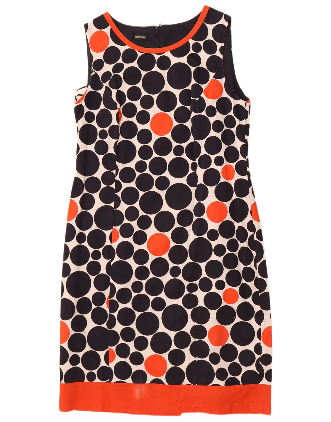 Vestido bainha feminino Gerry Weber UK 16 grande multicolorido geométrico