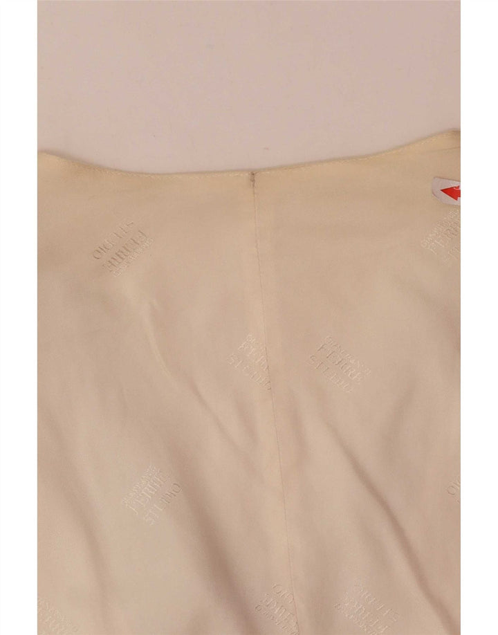 Colete masculino vintage IT 56 2XL seda cinza