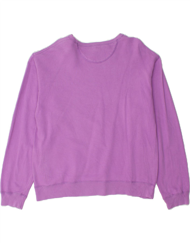 RALPH LAUREN Womens Sweatshirt Jumper UK 14 Medium Purple Cotton Vintage Ralph Lauren and Second-Hand Ralph Lauren from Messina Hembry 