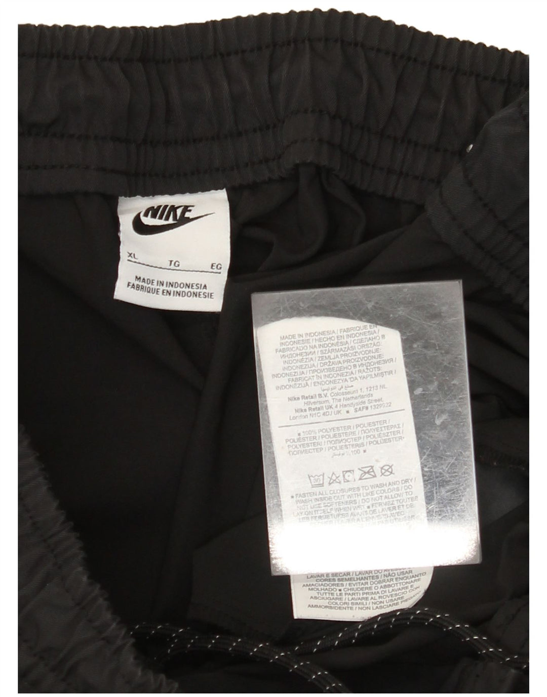 Calça de treino masculina NIKE XL preto poliéster