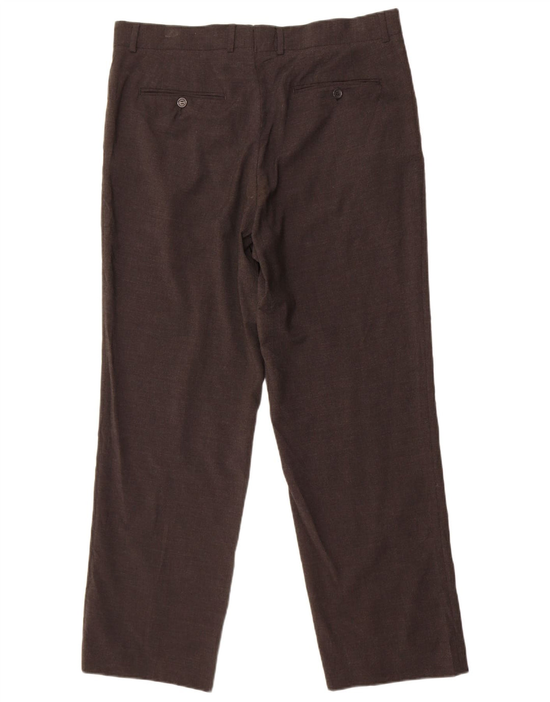 Calça masculina Zara Straight Suit EU 46 XL W36 L29 Cinza Poliéster