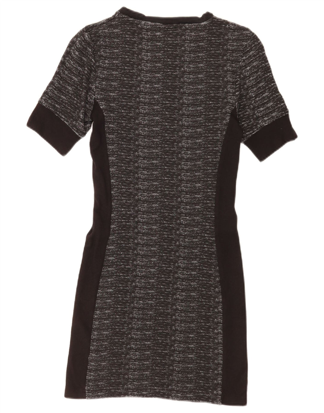 Vestido bodycon feminino Topshop Reino Unido 10 poliéster geométrico preto pequeno