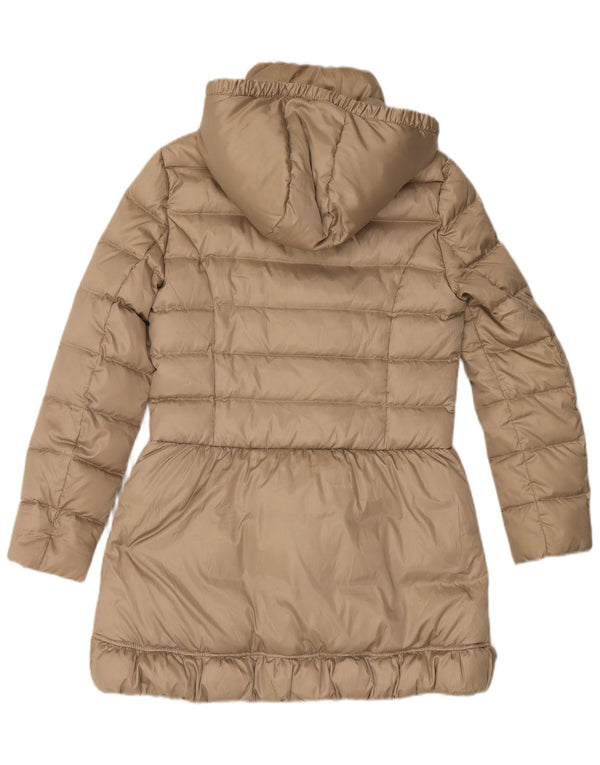 Sisley Casaco feminino acolchoado com capuz duplo e peito duplo IT 42 Médio Bege