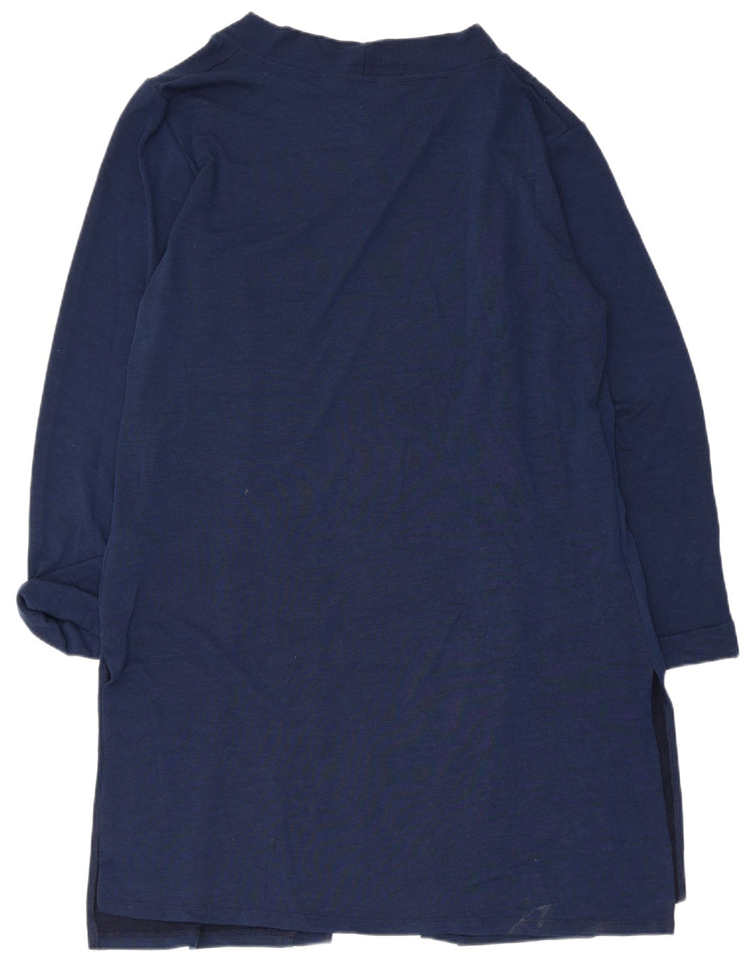 Cardigan Lipsy Feminino Longline Top UK 14 Grande Poliéster Azul Marinho