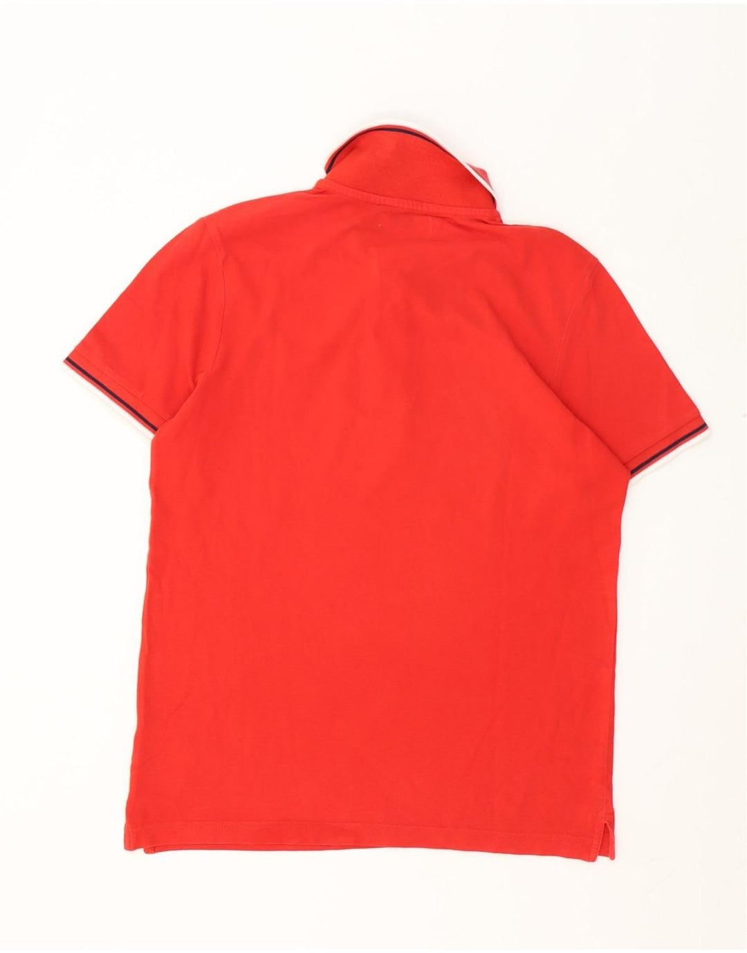 Camisa polo masculina Diadora pequena algodão vermelho
