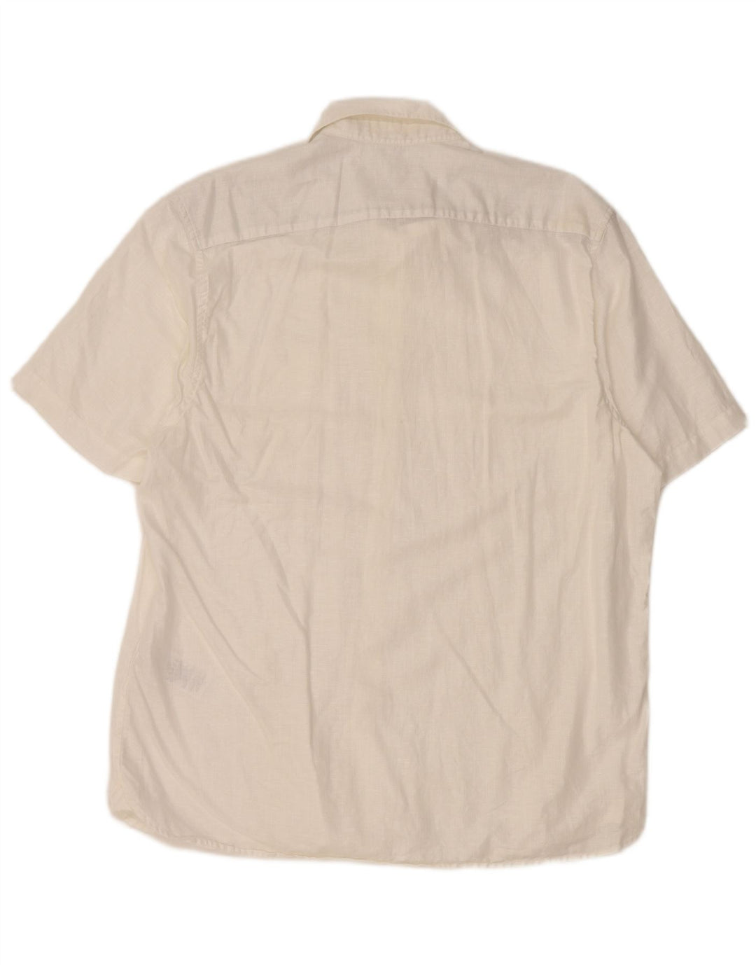 Camisa masculina de manga curta TED BAKER tamanho 5 XL linho branco