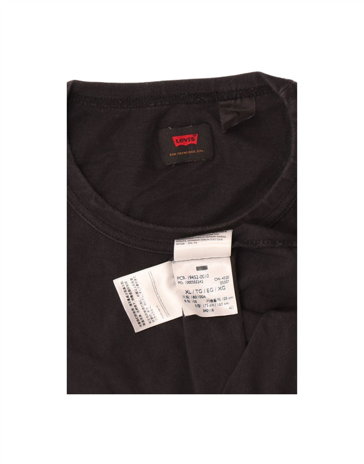 Camiseta masculina LEVI'S Top XL algodão preto