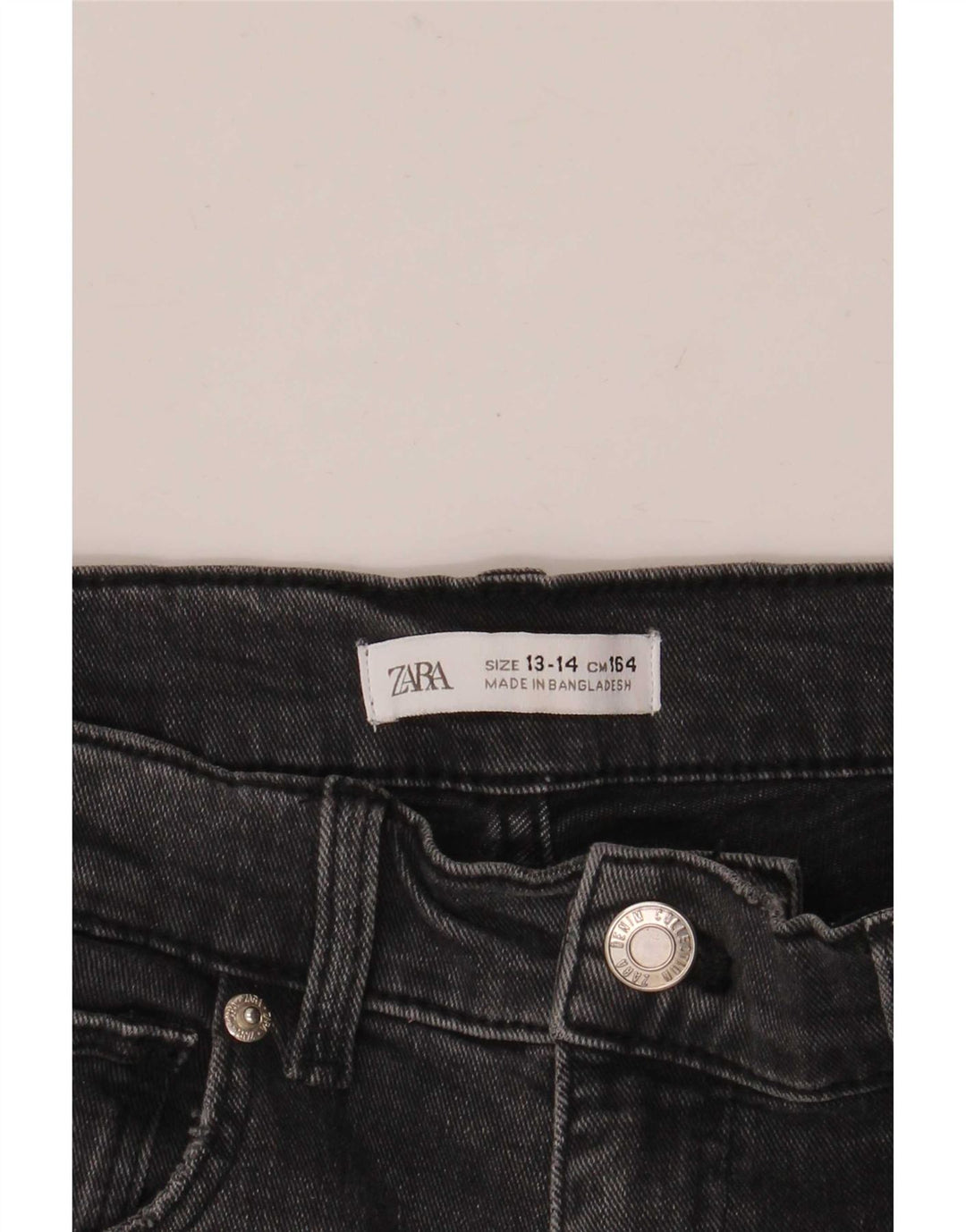 Zara Girls Jeans Flared 13-14 Anos W26 L29 Cinza