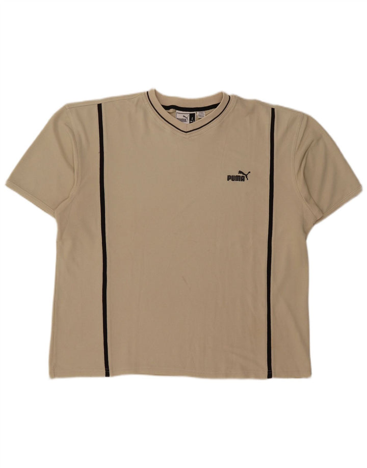Camiseta masculina Puma grande bege