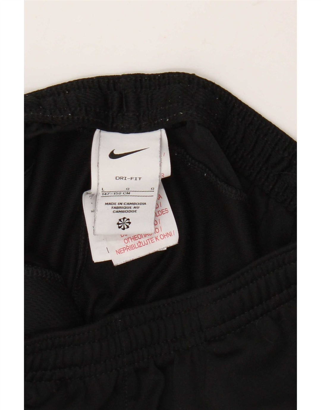 Calça de treino Nike Boys Dri Fit 12-13 anos grande poliéster preto