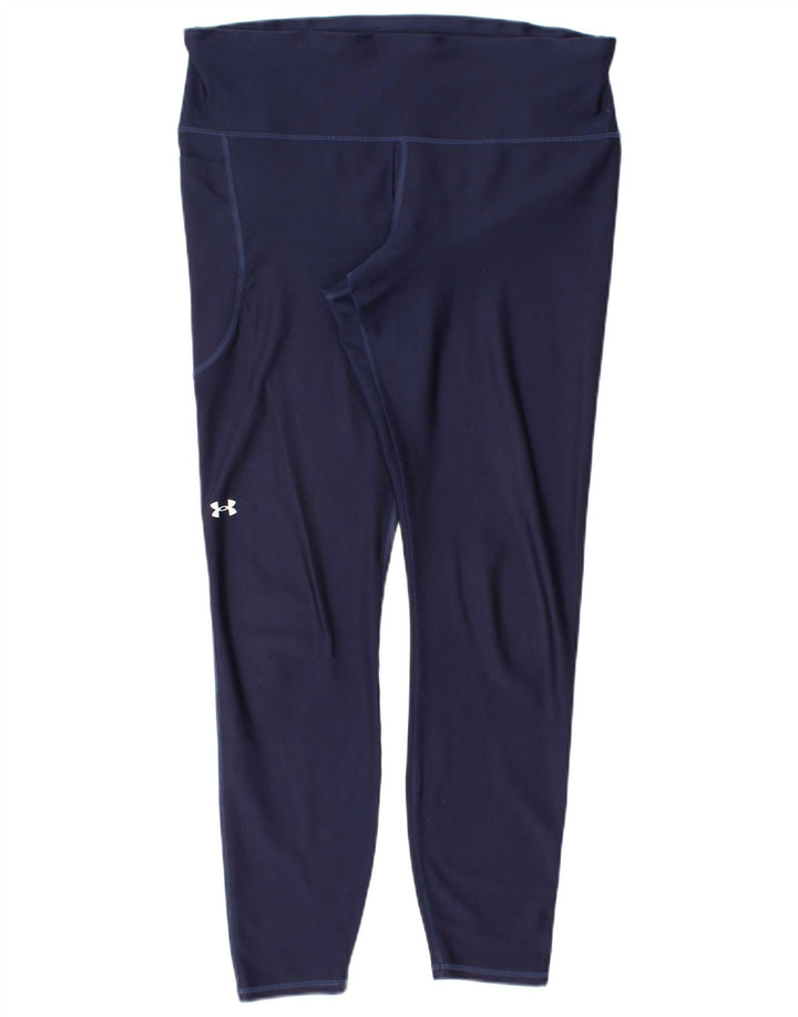 Leggings femininas Under Armour UK 14 grandes azul marinho