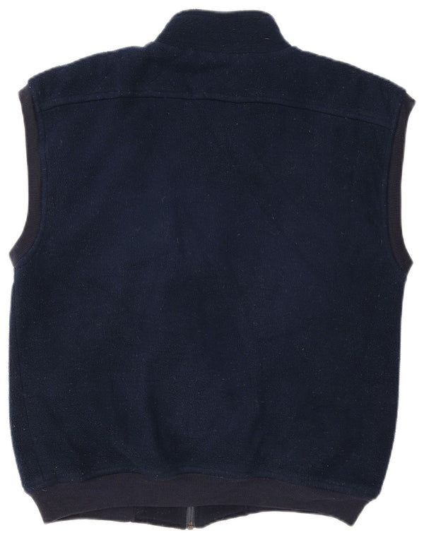 Colete masculino de lã Conte of Florence UK 40 grande azul marinho