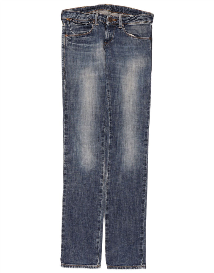 Wrangler feminino Lia Straight Jeans W26 L34 azul algodão