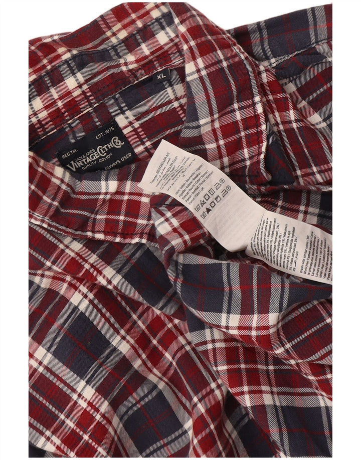 Camisa masculina de flanela Jack & Jones XL algodão xadrez multicolorido