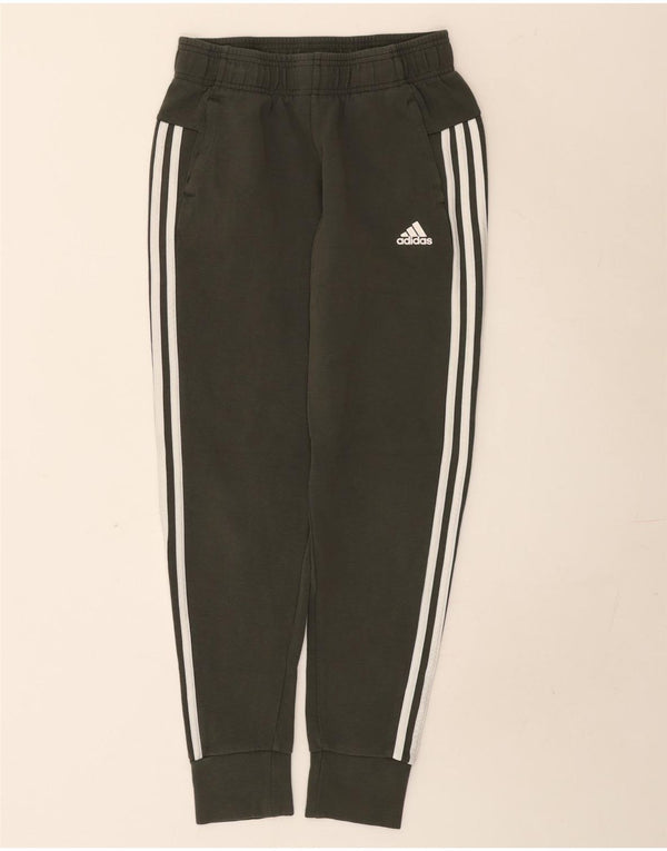 Adidas meninas calças de treino joggers 13-14 anos algodão cáqui
