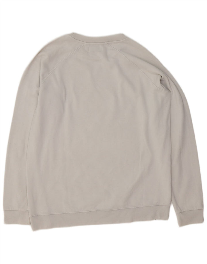 Converse Mens Chuck Taylor Graphic Moletom Jumper Médio Algodão Cinza