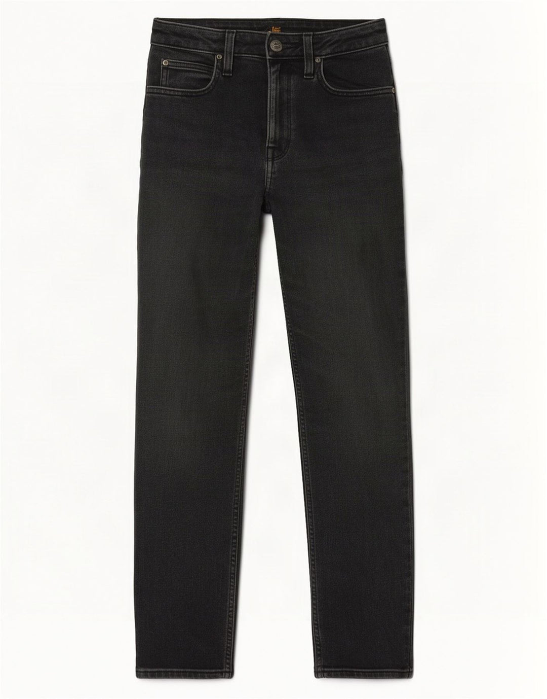 Lee Womens Carol Straight Jeans W27 L27 Algodão Cinza