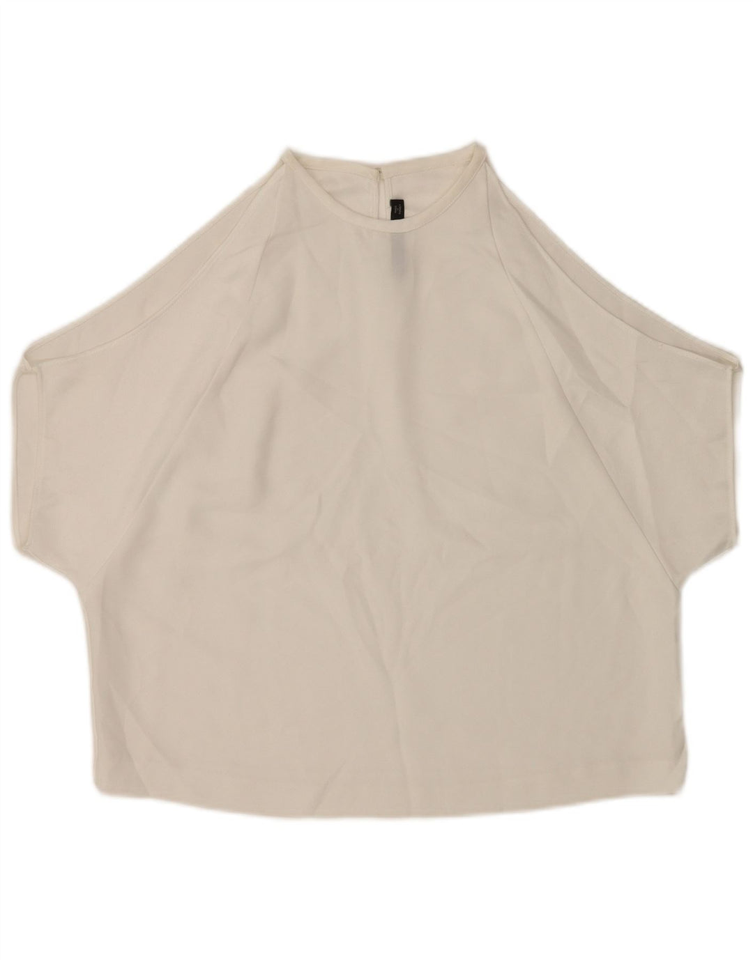 Blusa feminina Zara com ombro de fora, Reino Unido 14 médio branco