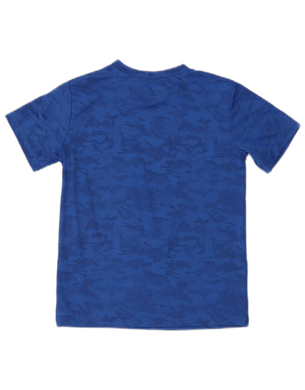 Camiseta Champion Meninos Top 10-11 Anos Azul Camuflado