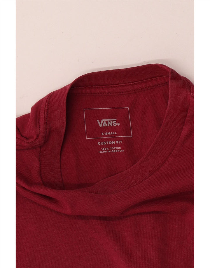 Camiseta masculina Vans Custom Fit Top XS Vermelho Algodão