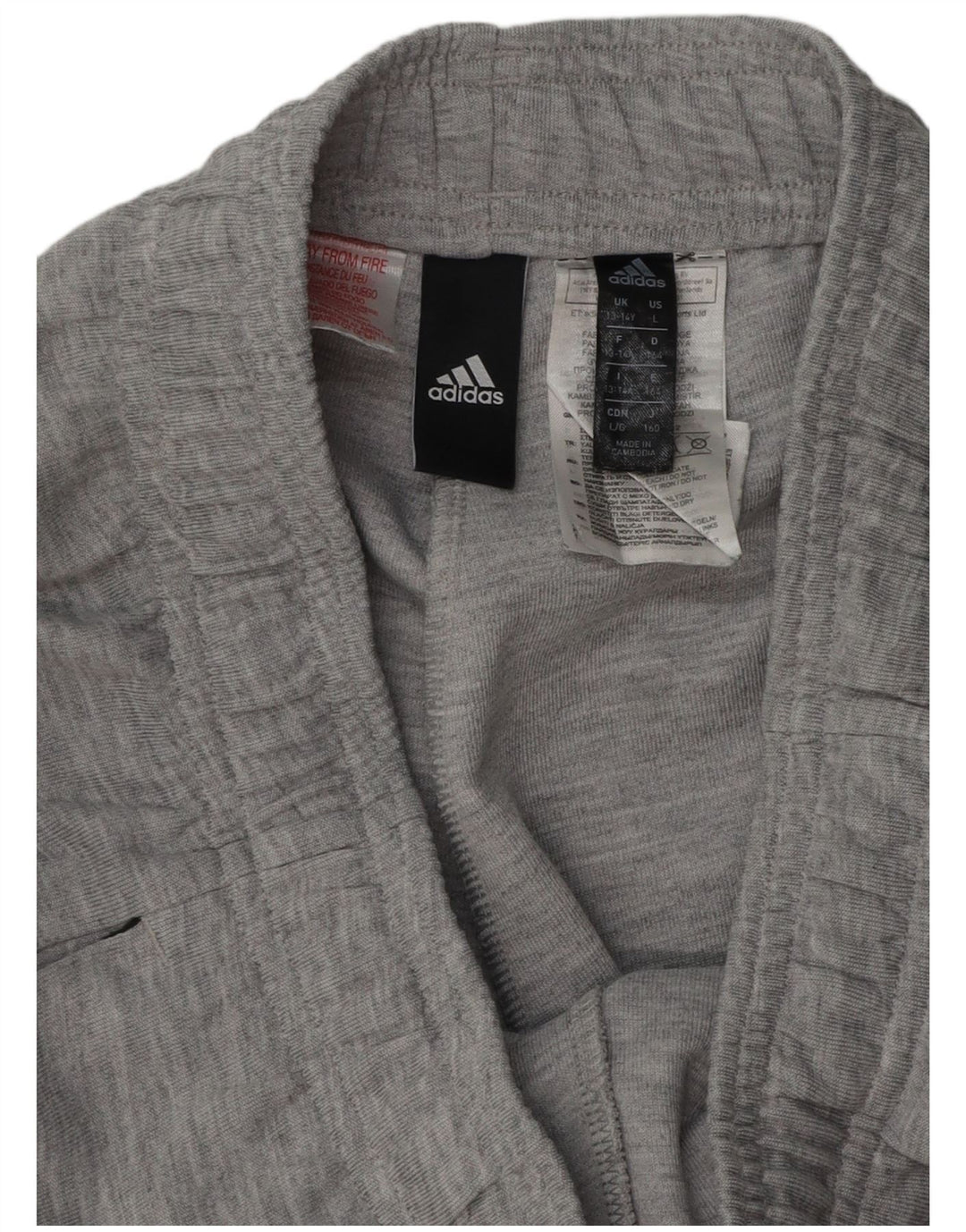 ADIDAS Meninos Calças de Treino Graphic Joggers 13-14 Anos Cinzento Poliéster